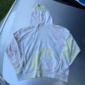 Yellow and white tie dye Aerie hoodie